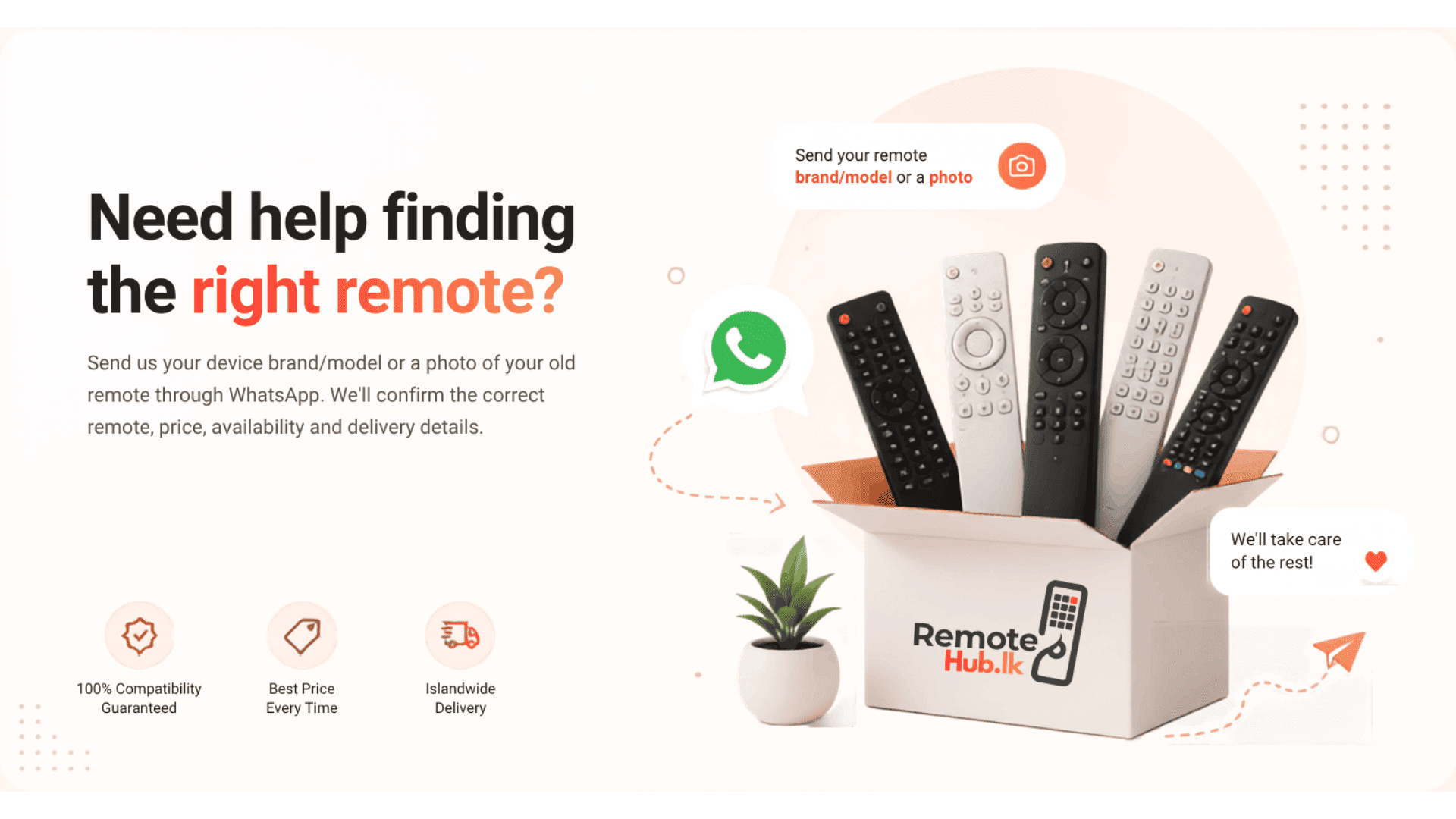 RemoteHub.lk Remote Banner
