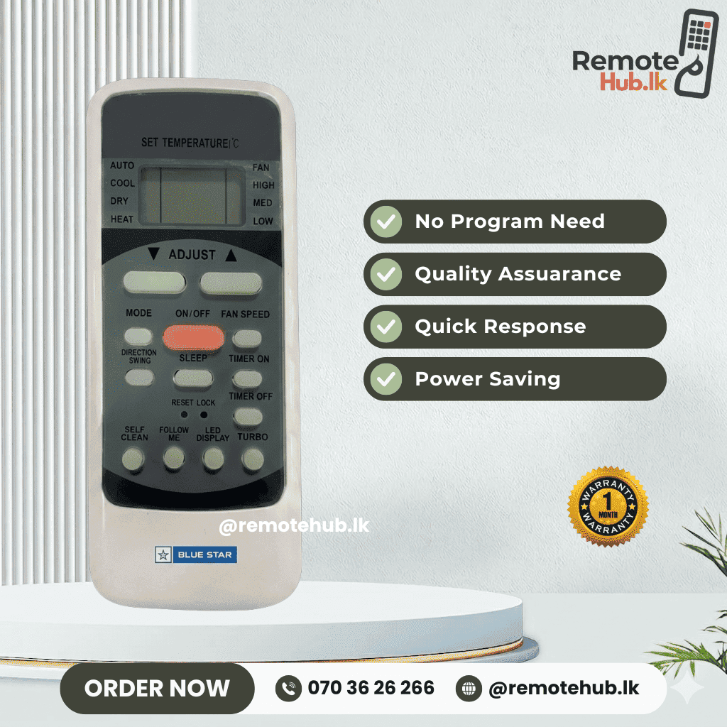 Hitachi AC Remote – Variant 1 available in Sri Lanka