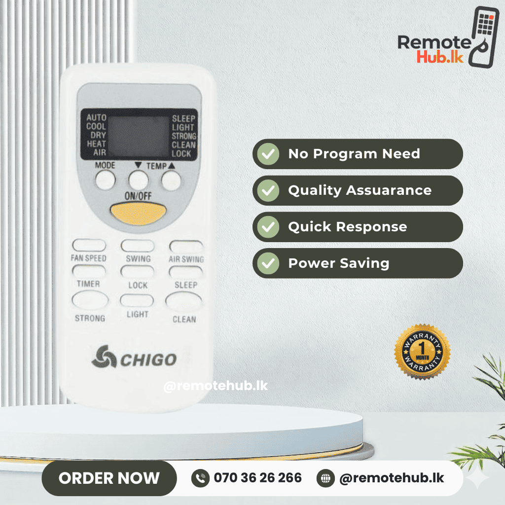Chigo AC Remote available in Sri Lanka