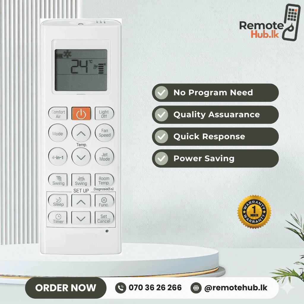 LG Dual Inverter AC Remote available in Sri Lanka