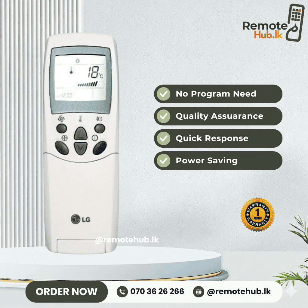 LG Old Model AC Remote available in Sri Lanka
