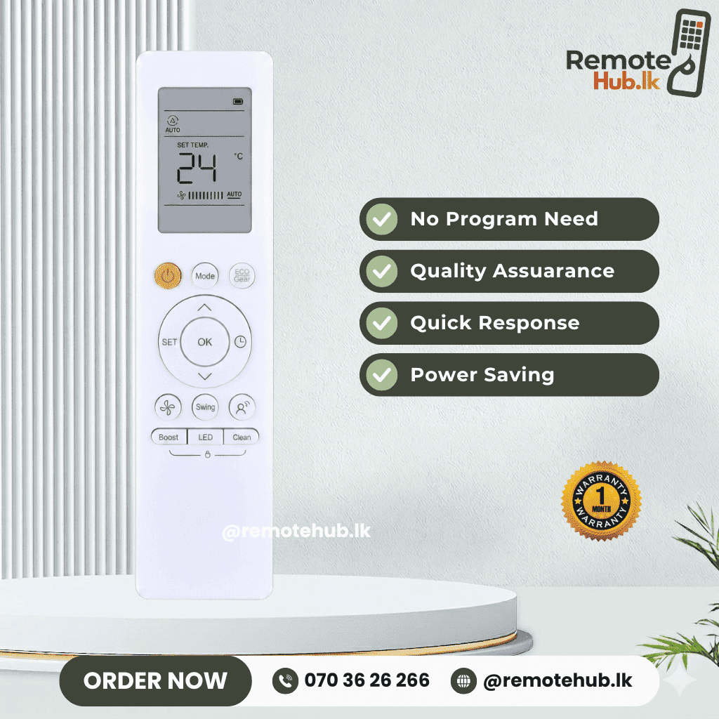 Media Long AC Remote available in Sri Lanka