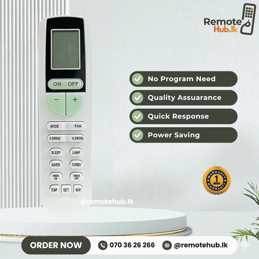 Singer AC Remote (Long) available in Sri Lanka