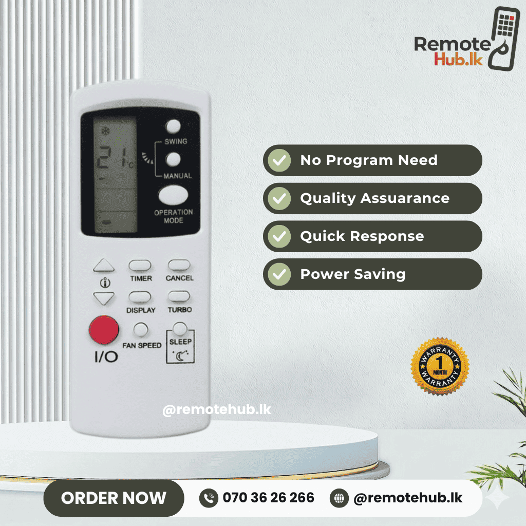 Singer Split AC Remote available in Sri Lanka