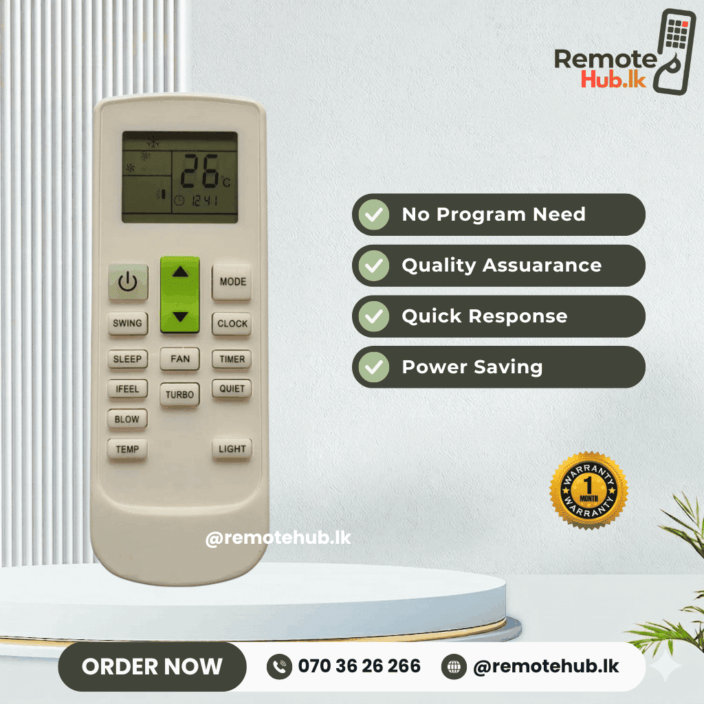 Blue Star AC Remote – Variant 3 available in Sri Lanka