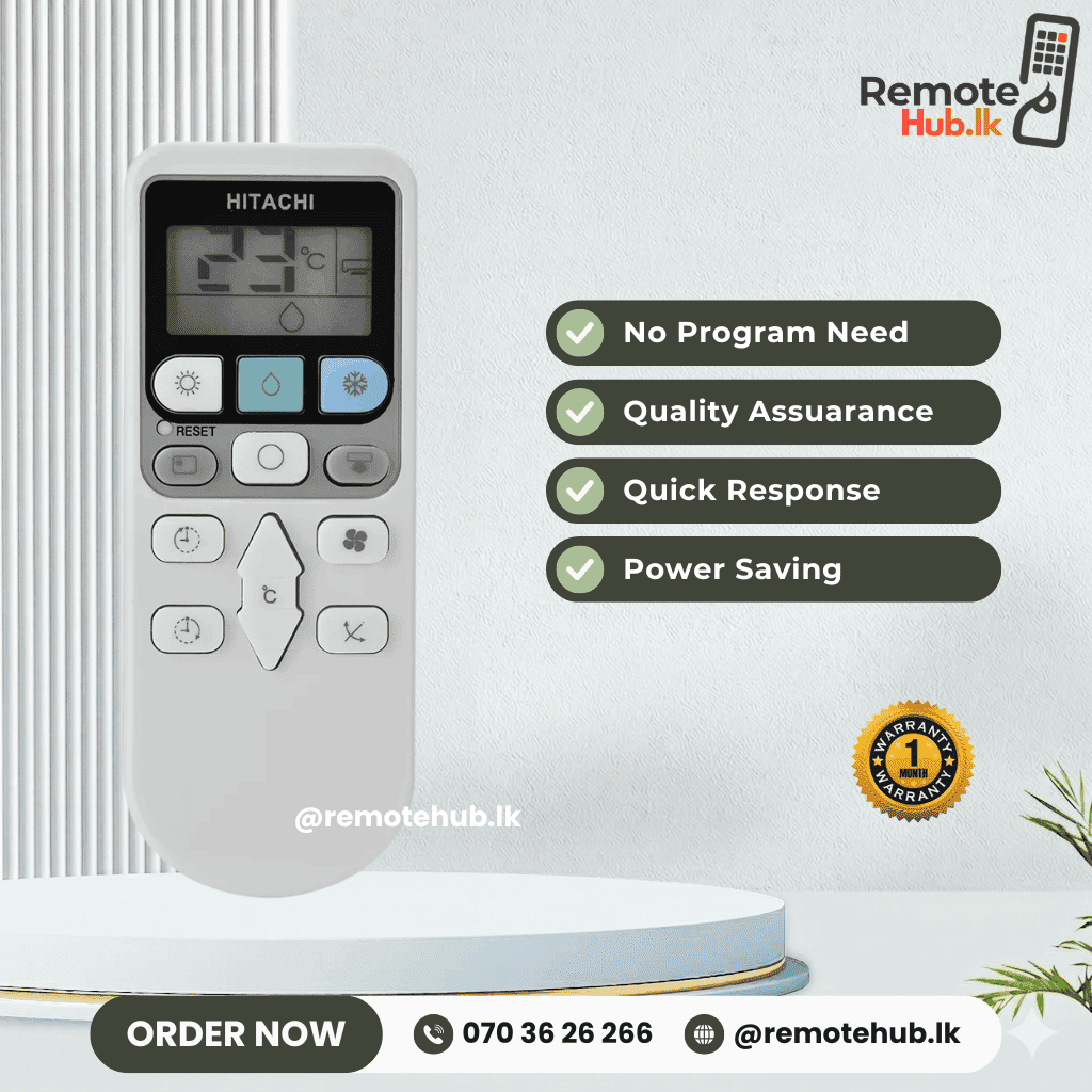 Master - D Hitachi AC Remote available in Sri Lanka