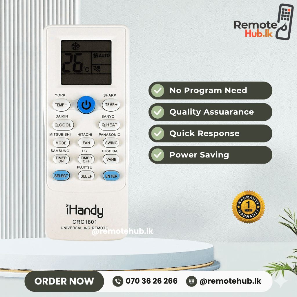 i Handy Universal AC Remote available in Sri Lanka