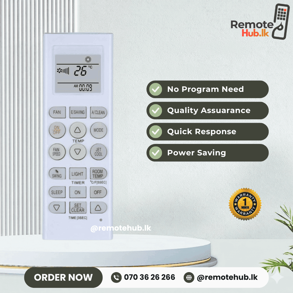LG Smart Inverter AC Remote available in Sri Lanka
