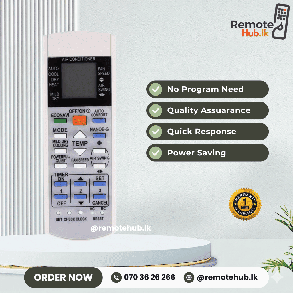 Panasoni AC Remote (Chinese) available in Sri Lanka