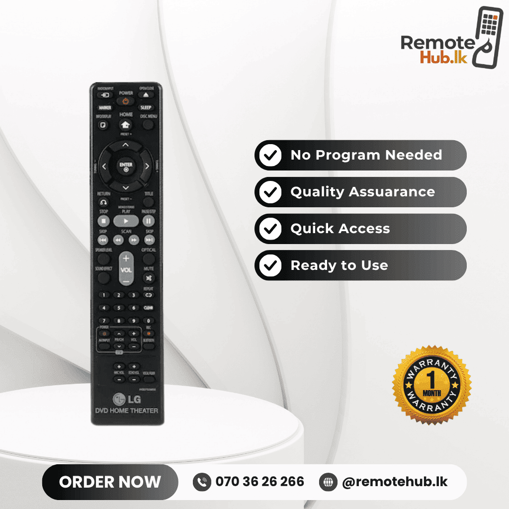 LG DVD Home Thearter Remote available in Sri Lanka