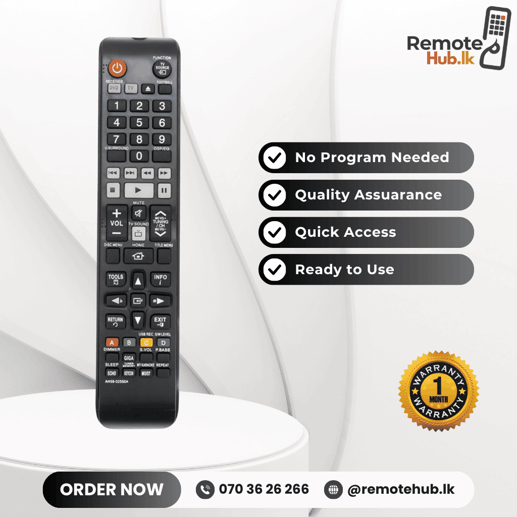 Samsung Blu-ray Remote (Long) available in Sri Lanka