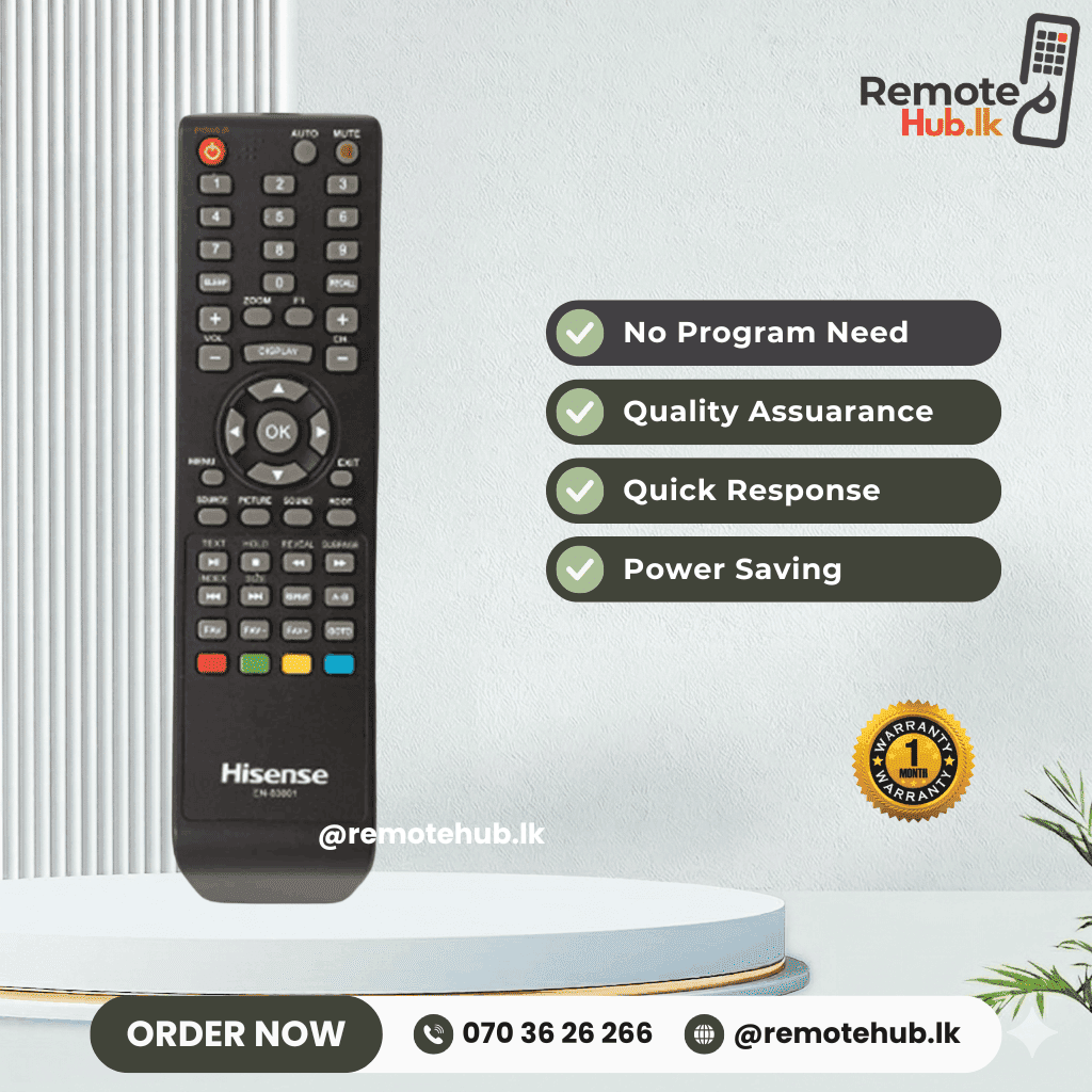 Hisense TV Remote available in Sri Lanka