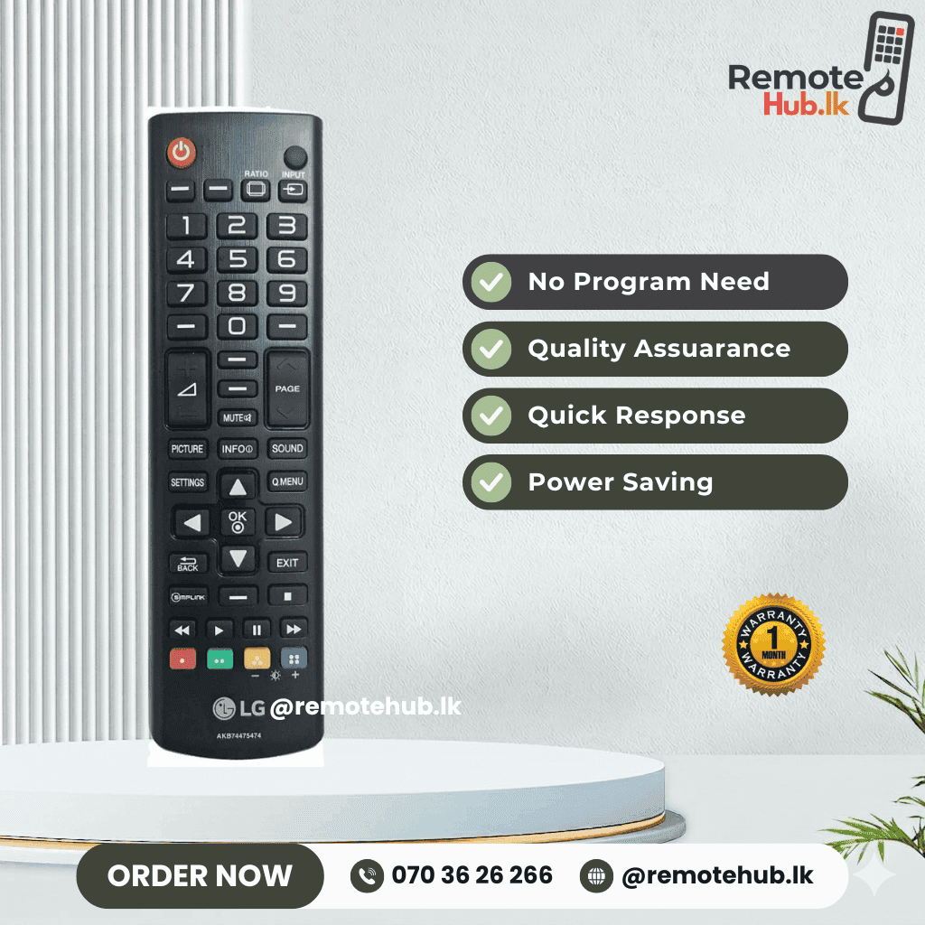 LG TV Remote available in Sri Lanka