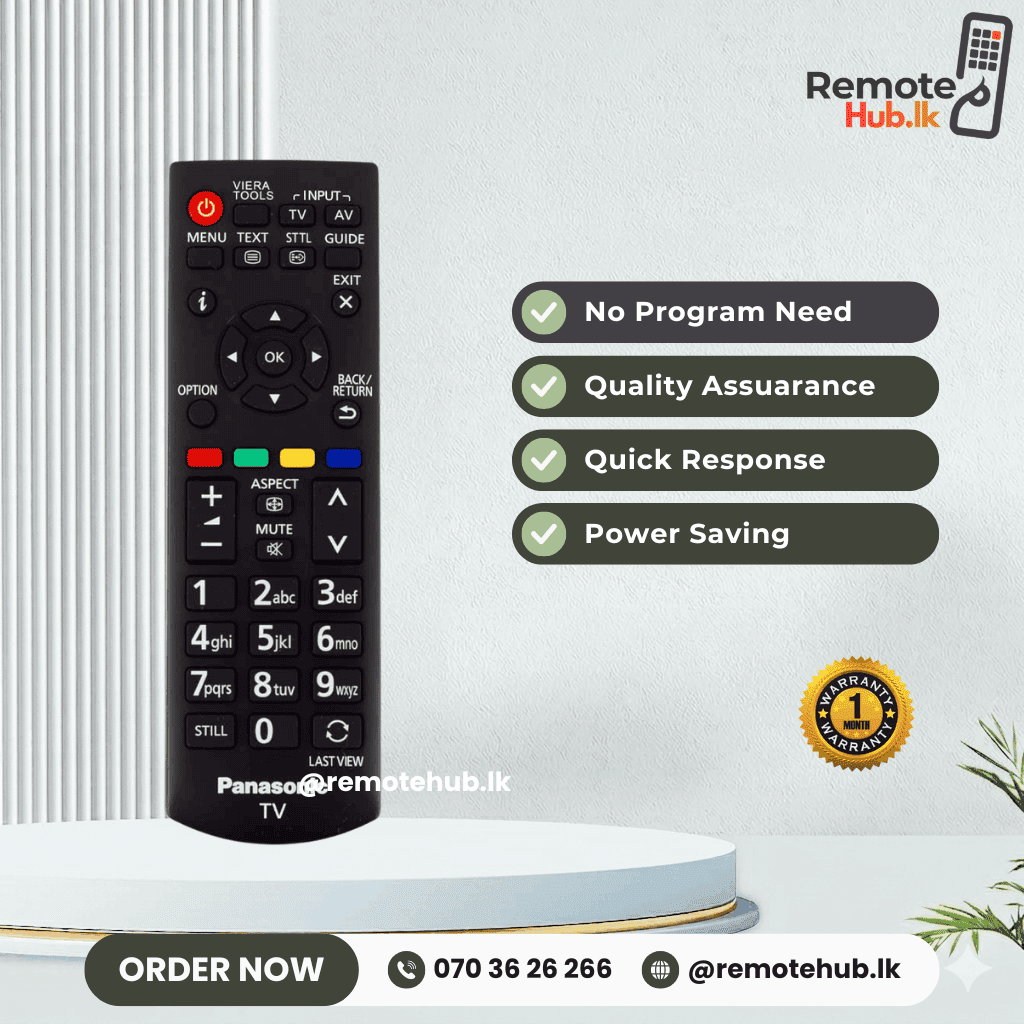 Panasonic TV Remote available in Sri Lanka
