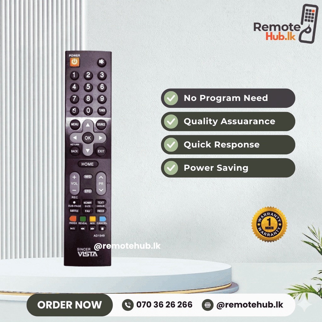 Singer TV Remote available in Sri Lanka
