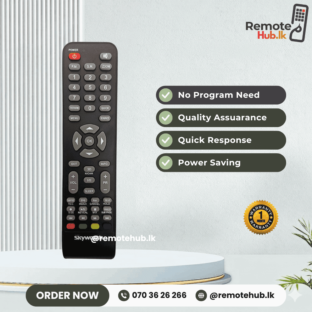Skyworth TV Remote available in Sri Lanka