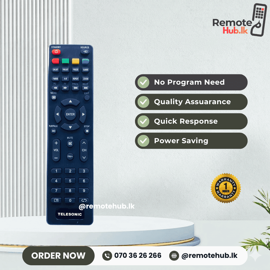 Telesonic TV Remote available in Sri Lanka