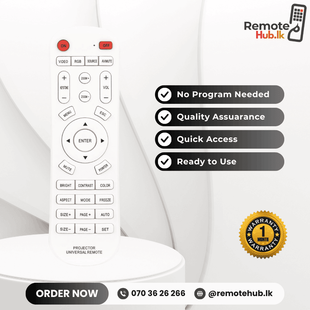 Universal Multi Projector Remote available in Sri Lanka