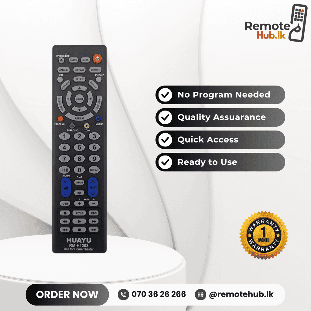 Common Home Thearter Remote available in Sri Lanka