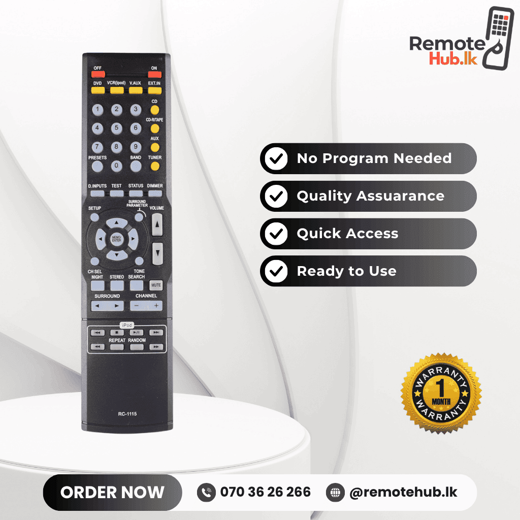 Denon Replacement Remote available in Sri Lanka