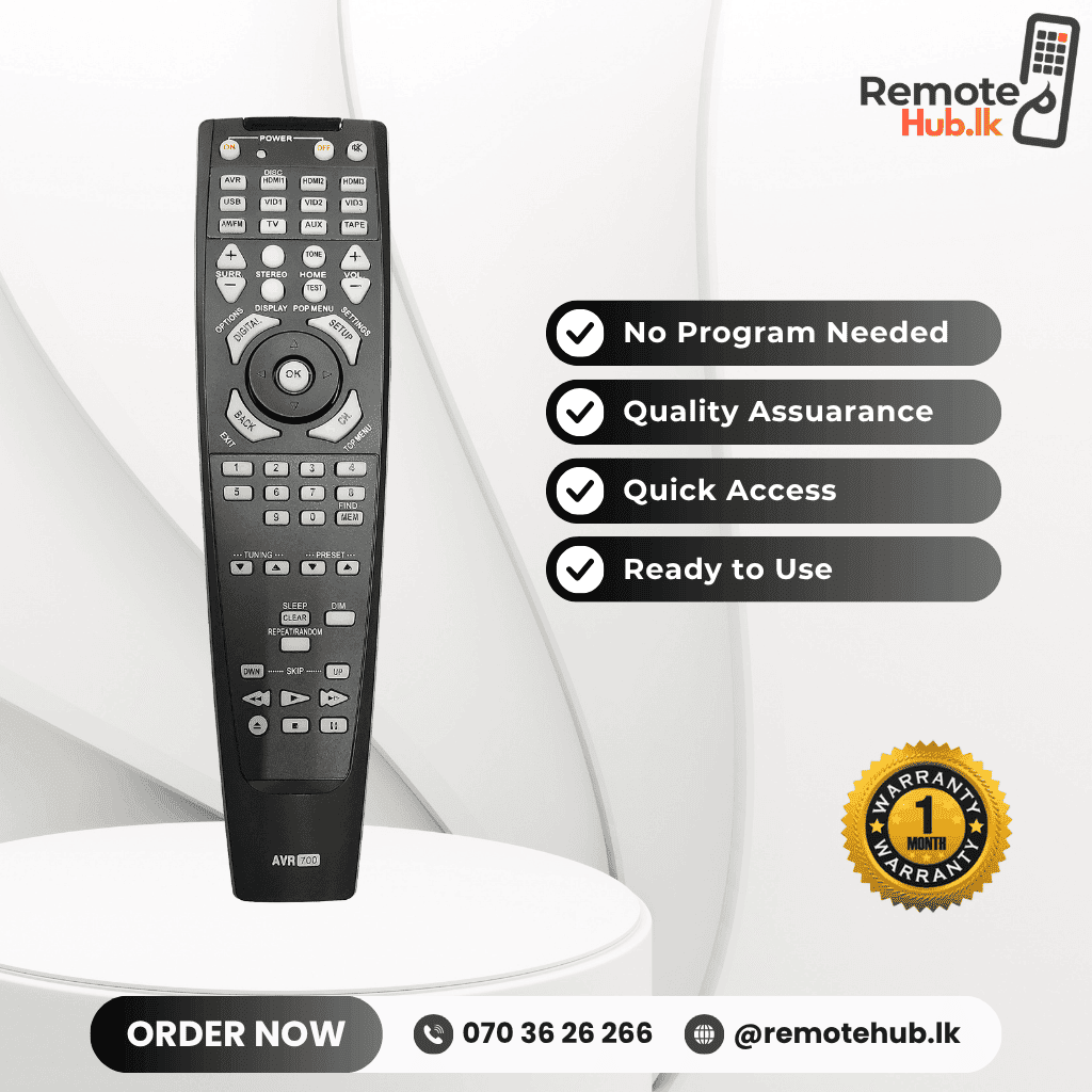 Harman Kardon Replacement Remote available in Sri Lanka