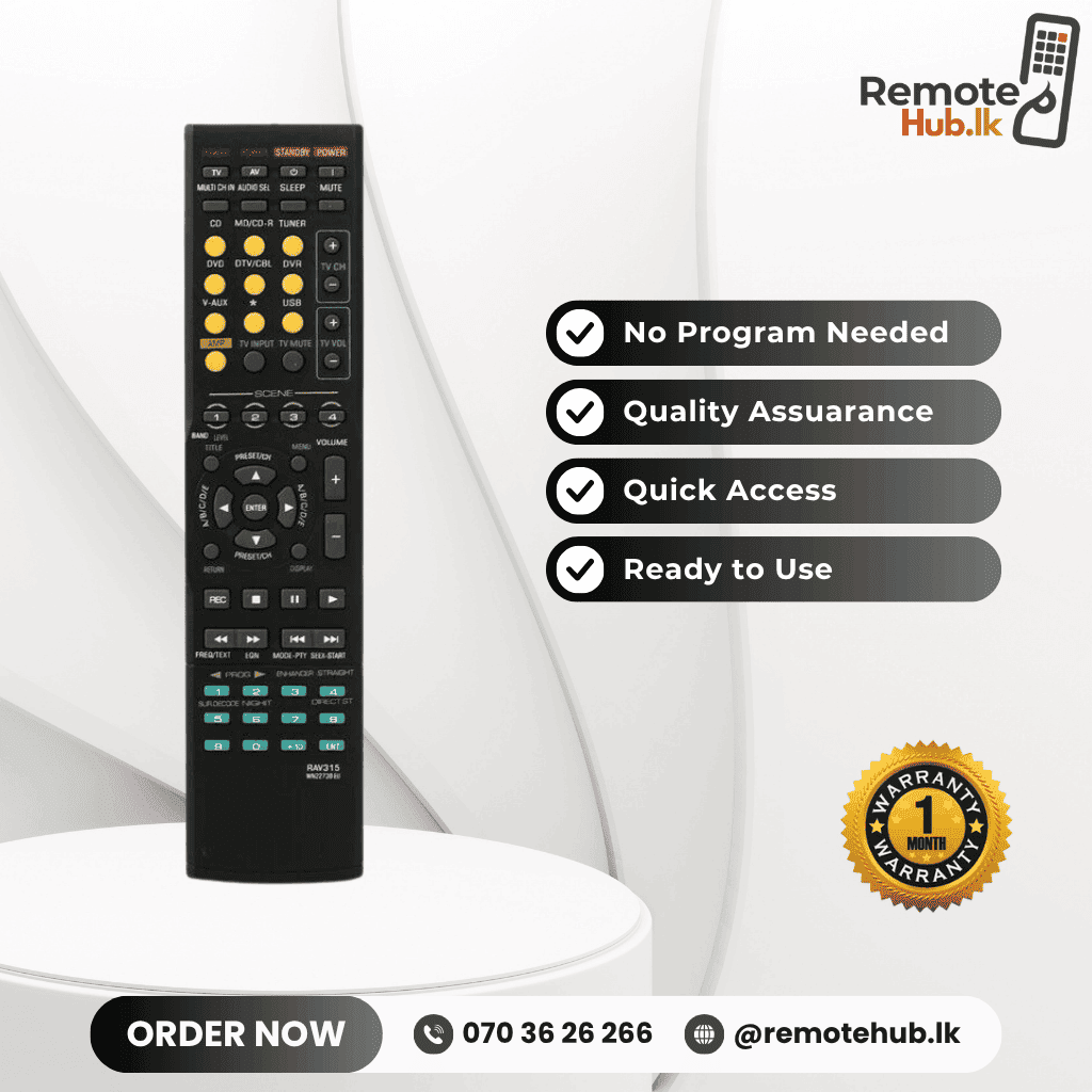 Yamaha Replacement Remote available in Sri Lanka