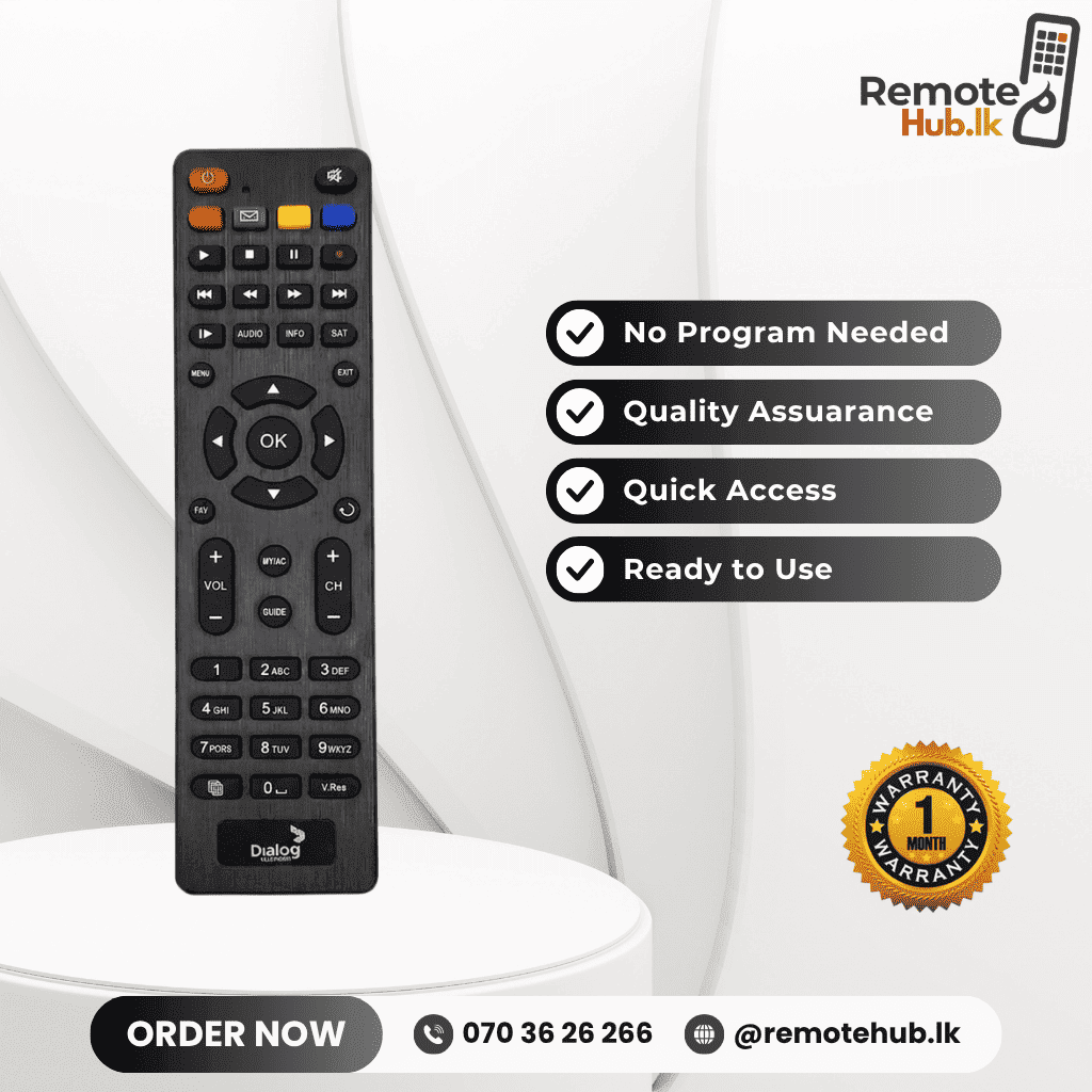 Dialog HD TV Remote available in Sri Lanka