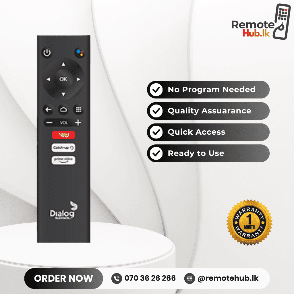 Dialog Viu TV Remote available in Sri Lanka