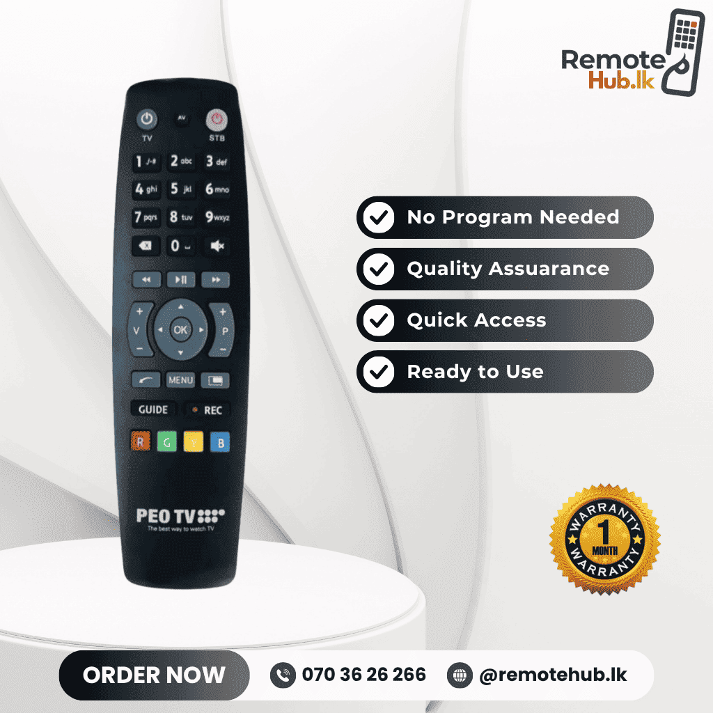 Peo TV Remote available in Sri Lanka