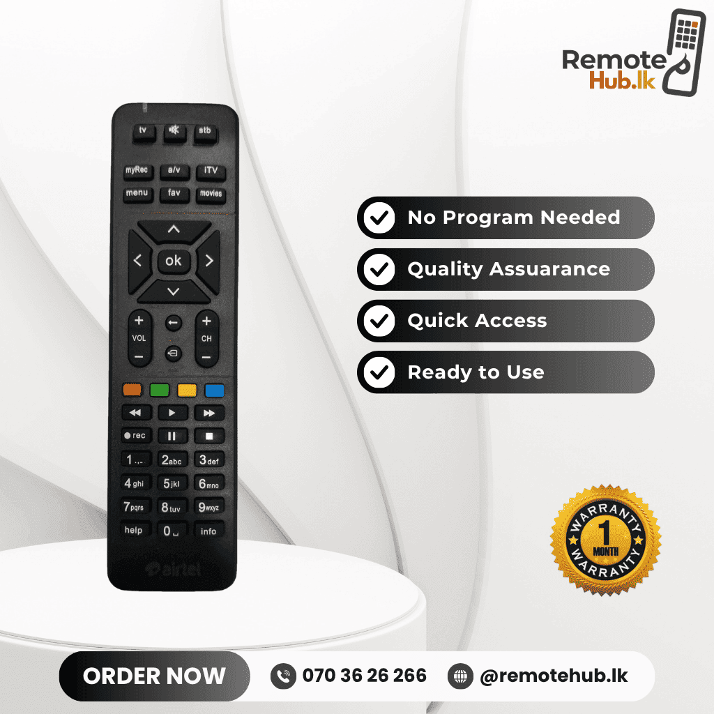 Airtel TV Remote available in Sri Lanka