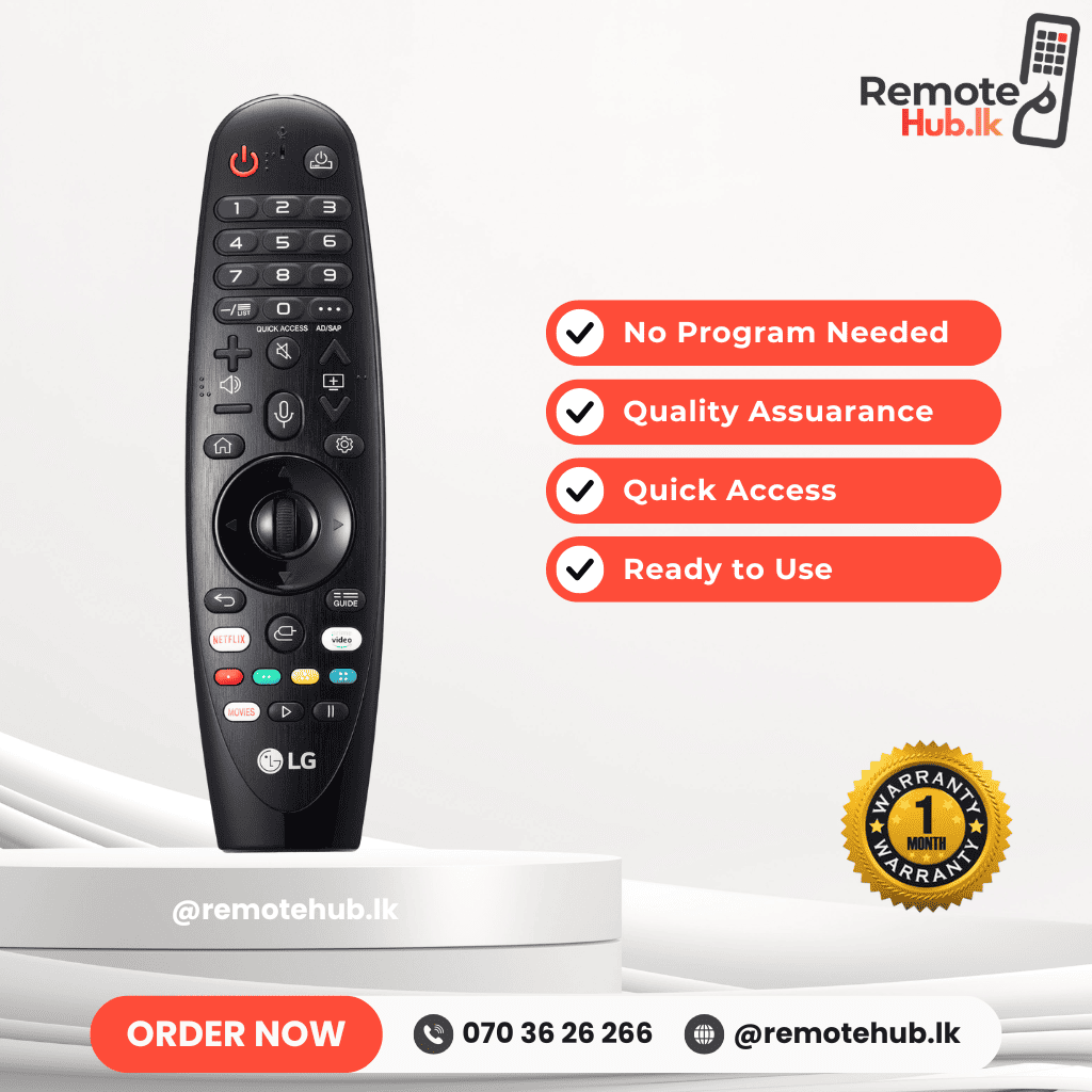 LG Magic TV Remote (Without Voice & Pointer) available in Sri Lanka