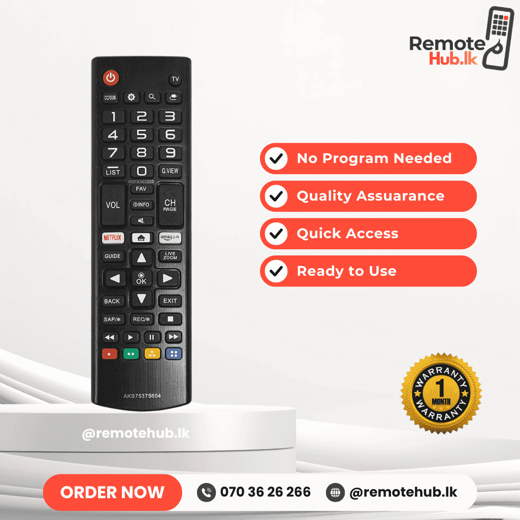 LG Smart TV Remote available in Sri Lanka
