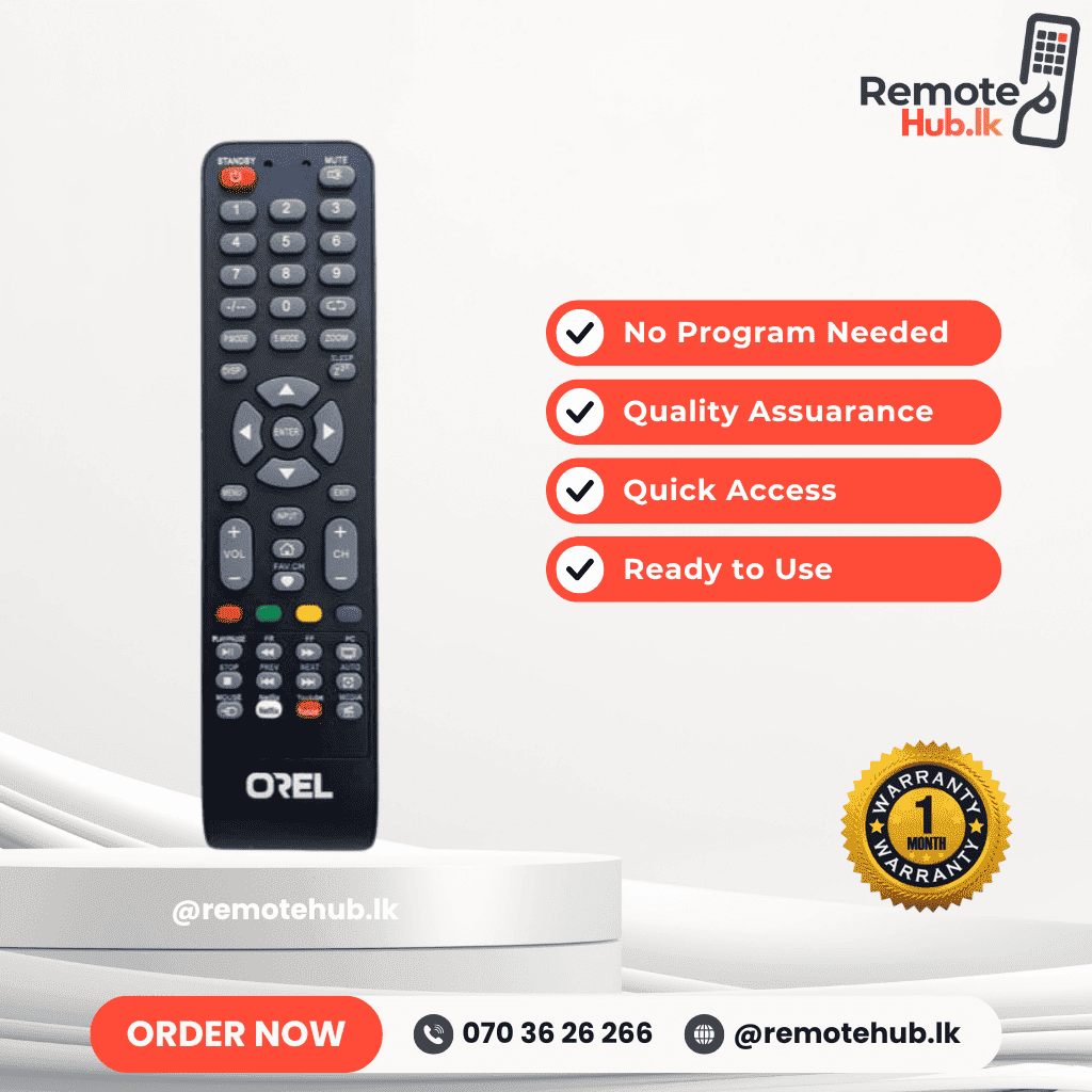 Oreal Smart TV Remote available in Sri Lanka