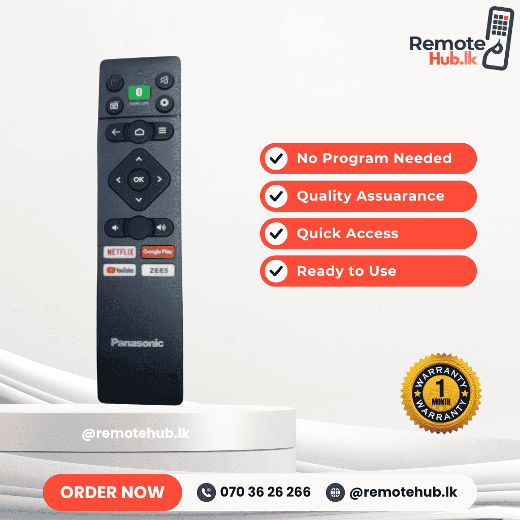 Panasonic Smart TV Remote - (Indian) available in Sri Lanka