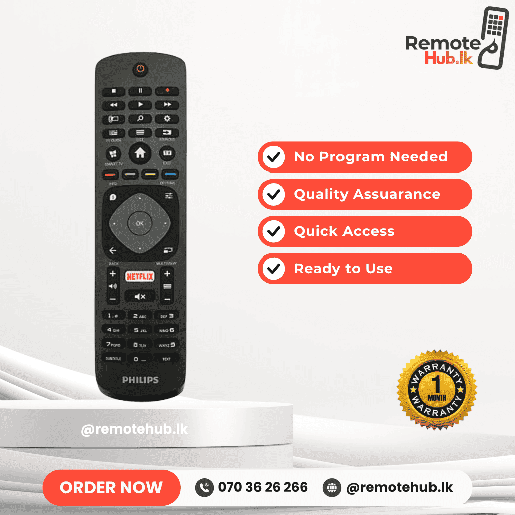 Philips Smart TV Remote available in Sri Lanka