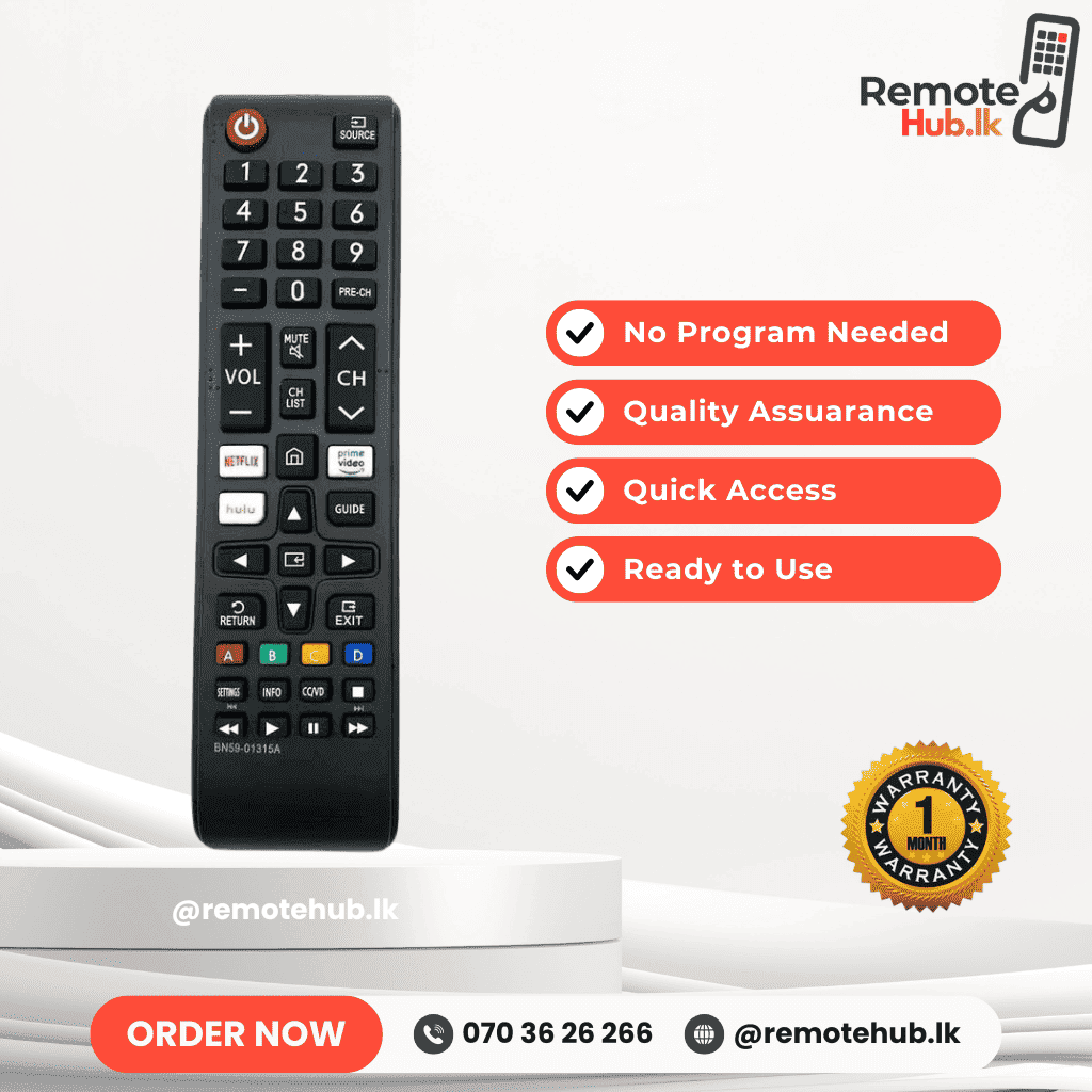 Samsung Smart TV Remote (Vietnam) available in Sri Lanka