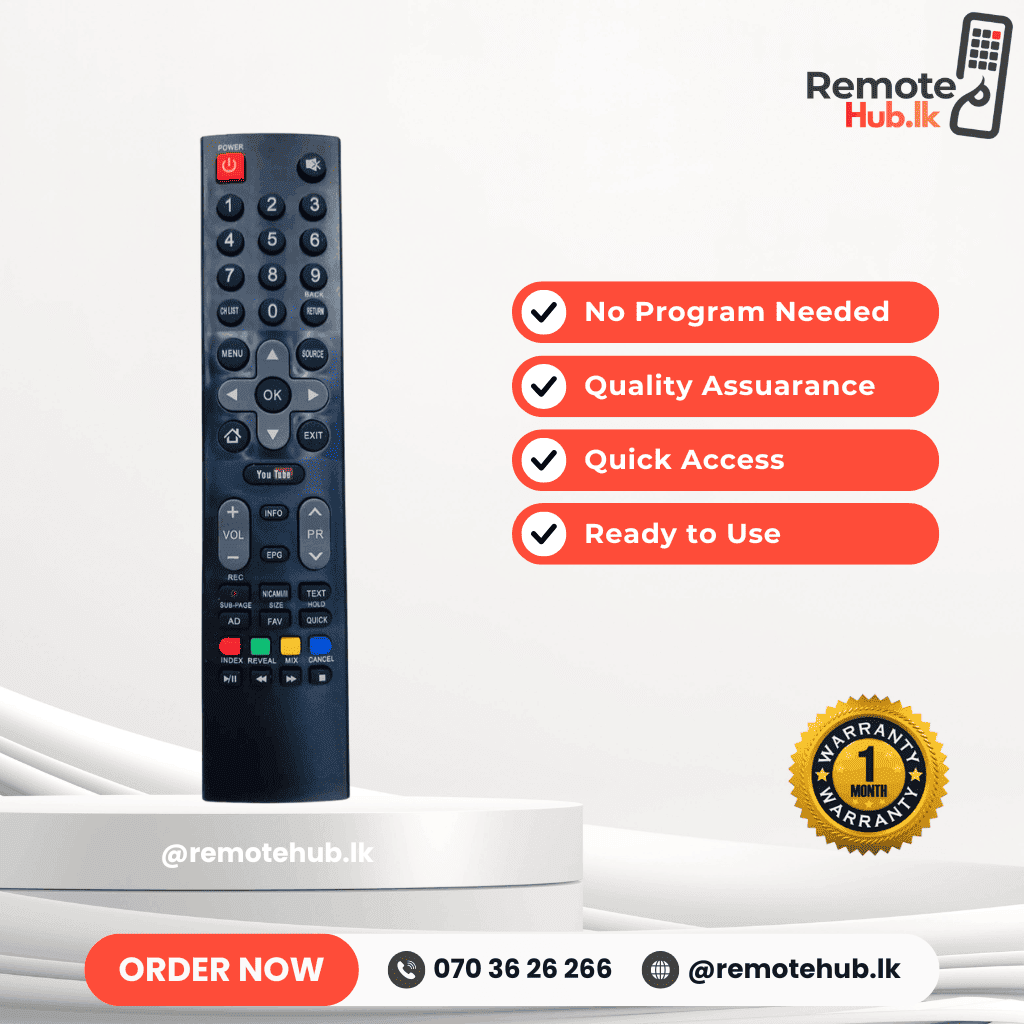 Singer Smart TV Remote – Variant 2 available in Sri Lanka